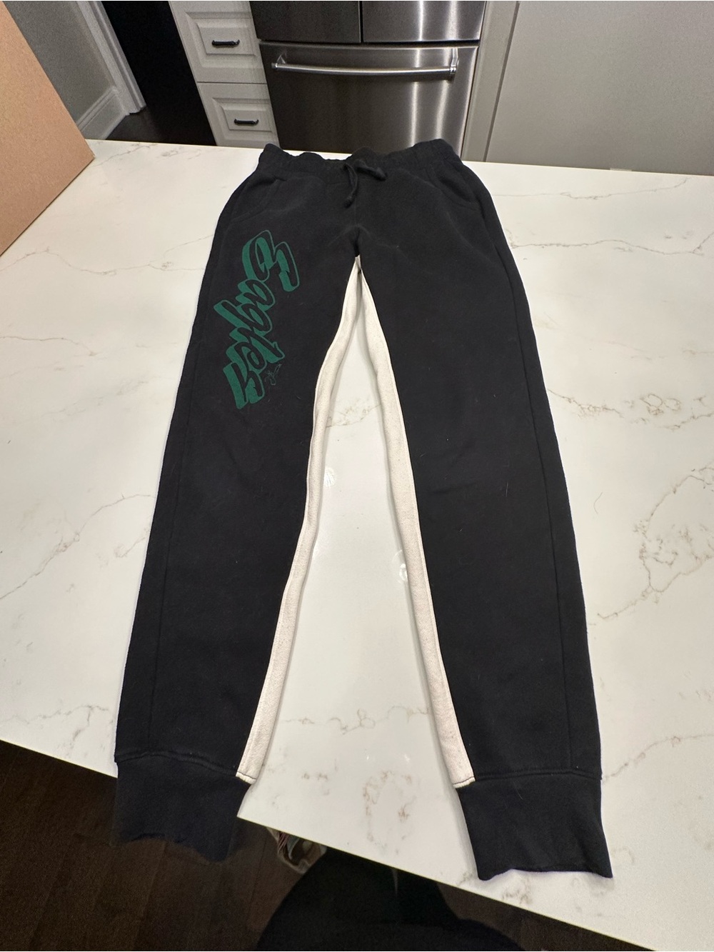 Philadelphia Eagles Black Sweatpants with White Side Stripe by Junk Food